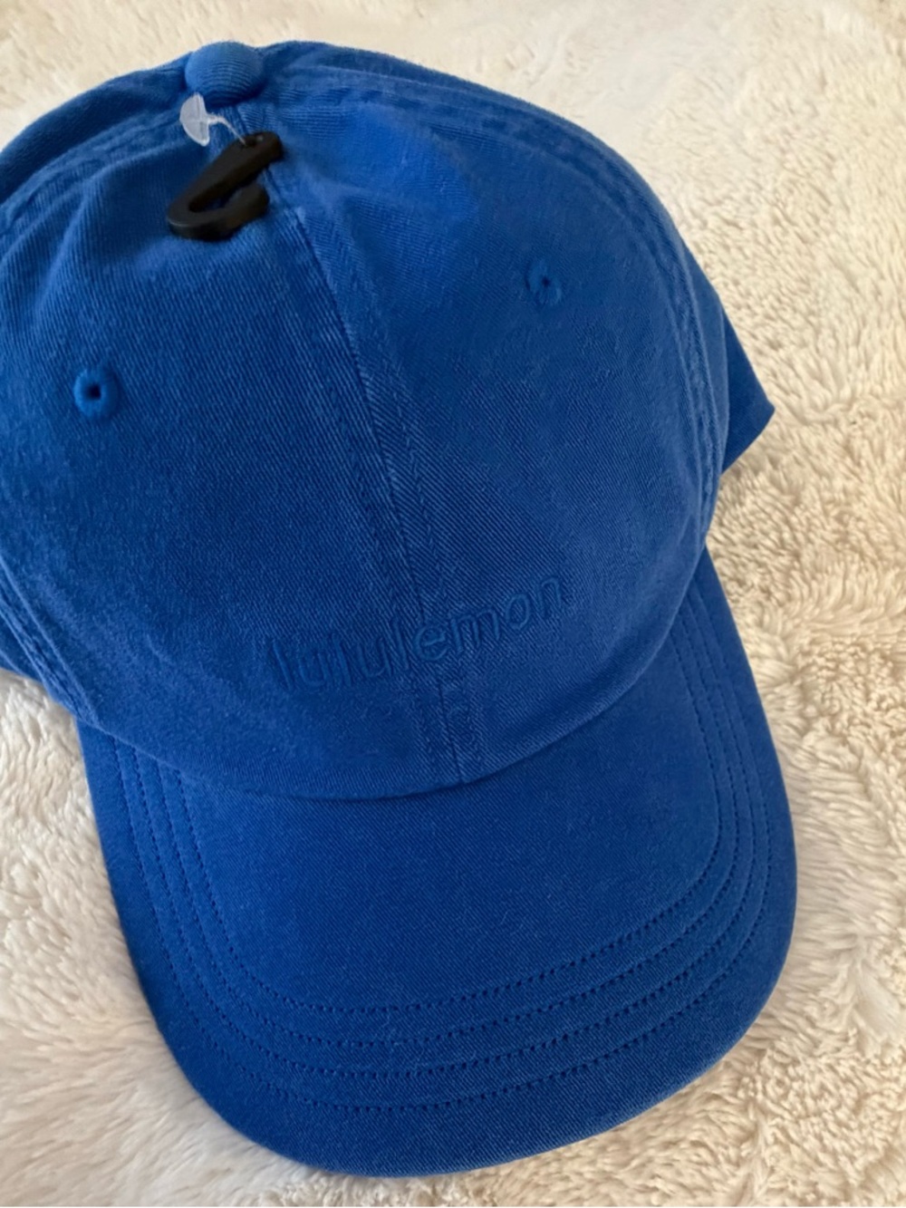 NWT Lululemon Unisex Classic Ball Cap wordmark Wash,Galactic Cobalt, S/M